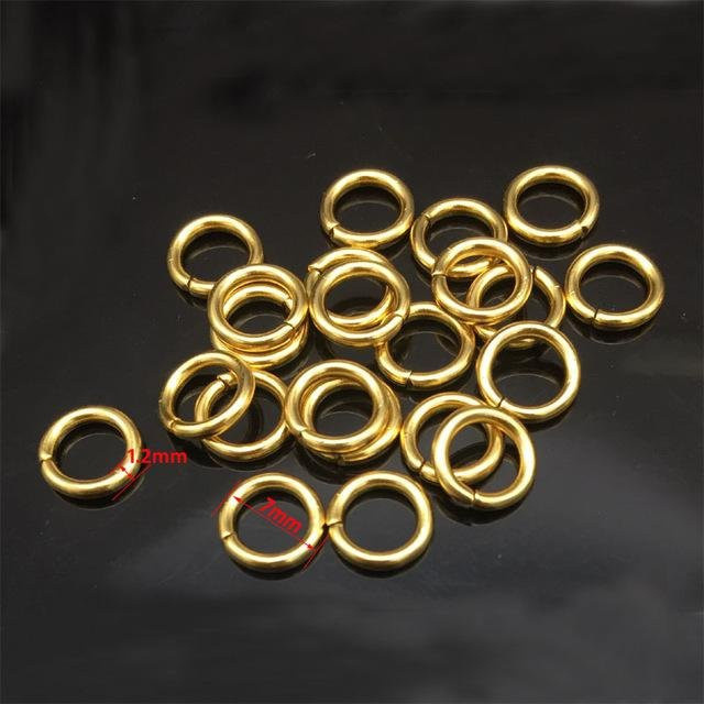 YULIN Biegeringe Edelstahl, Goldfarben, Unisex, 3,5 mm - 10 mm - Bild 1