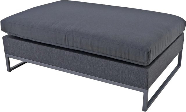 Garden Pleasure Hocker YARA aus Stahl und Kunststoffgewebe in Anthrazit-Grau, B: 140 cm, H: 49 cm - Bild 1