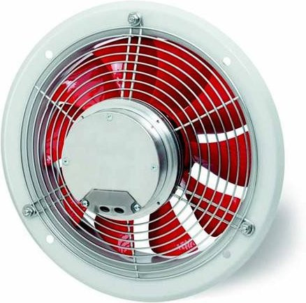 Helios Axiallüfter 4823 Ventilatoren für die Wandmontage mit 1940 m³/h Luftförderleistung in Weiß und Rot - Bild 1