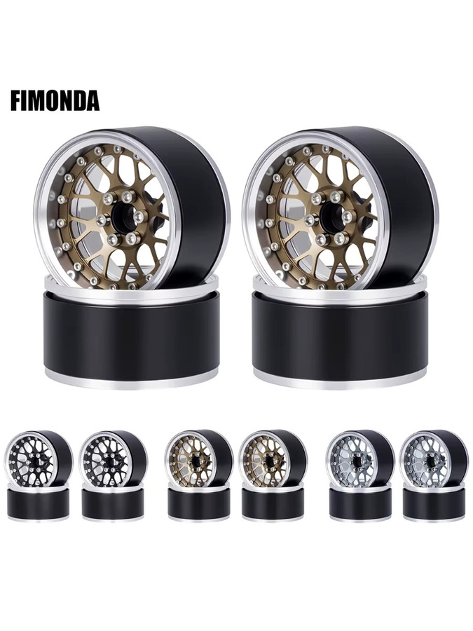 Fimonda Beadlock-Räder, 4-teiliges Set, Aluminiumlegierung, Schwarz - Bild 6