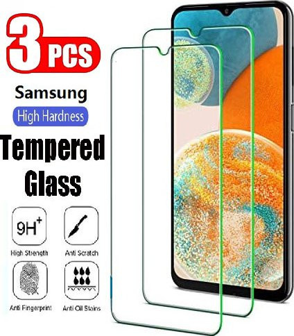 3er-Set Panzerglas Displayschutz für Samsung Galaxy M02 M02S M04 M05 F02S F04 F05 A01 A02 A02S A03 A03S A04 A04E A04S A05, transparent - Bild 1