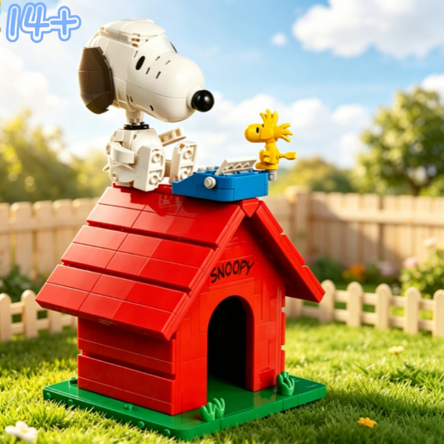 Potdemiel Peanuts Snoopy Puppe Hundehütte, Bausteine, 964 Teile, ab 14 Jahren - Bild 1