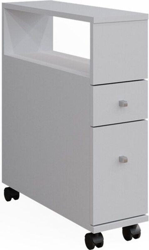 Vicco Badschrank Fynn Weiß mit 2 Schubladen B: 18 cm, T: 61,6 cm, H: 62 cm - Bild 2