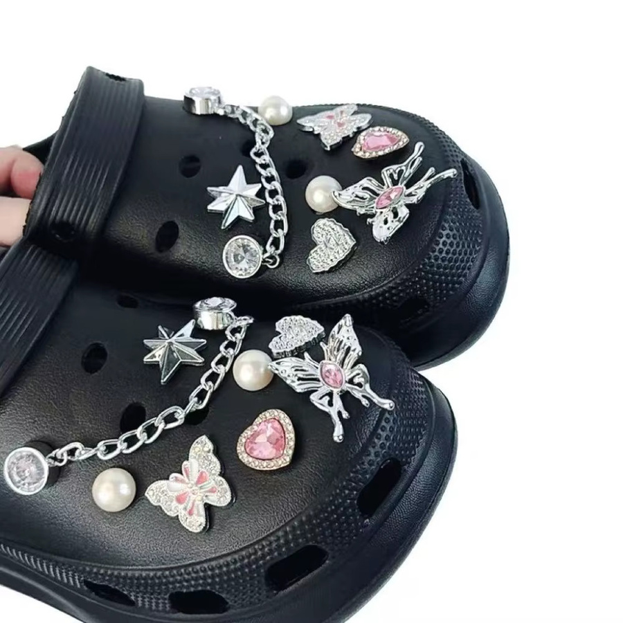 FHLDING Schuh-Charm-Set, silber, Diamant, 16-teilig - Bild 6