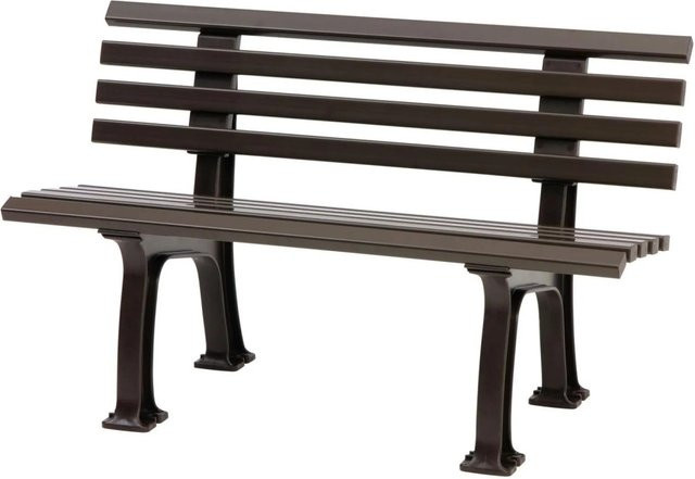PROREGAL Gartenbank Antigua 2 Sitzer in Braun aus UV-beständigem Witterungskunststoff, H x B x T: 74 x 120 x 54 cm - Bild 1