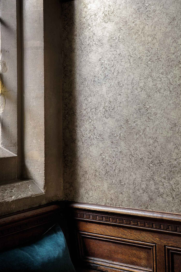 Cole & Son Tapete Patina Haze in Taupe mit abstraktem Design und Non-Woven-Struktur - Bild 1