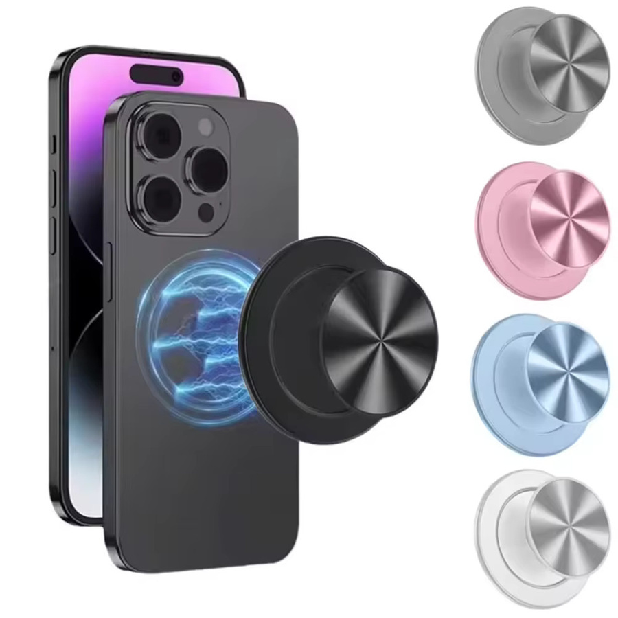 Grippopso Magnetischer Handy-GripTok aus Aluminium mit 52 Magneten als klappbarer Halter und Finger-Erweiterungsständer für dein iPhone - Bild 5