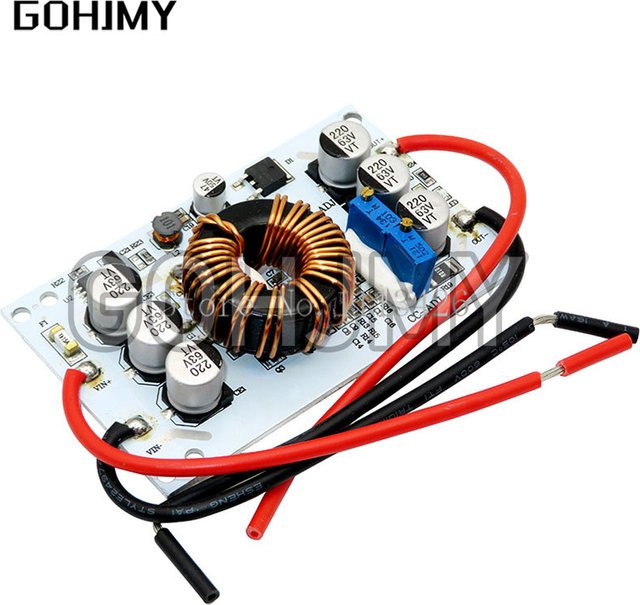 GOHJMY DC-DC Aufwärtswandler Aluminium-Platte 600W Einstellbarer Step-Up Wandler 10A Konstantstrom-Modul als LED-Treiber in Multicolour - Bild 1