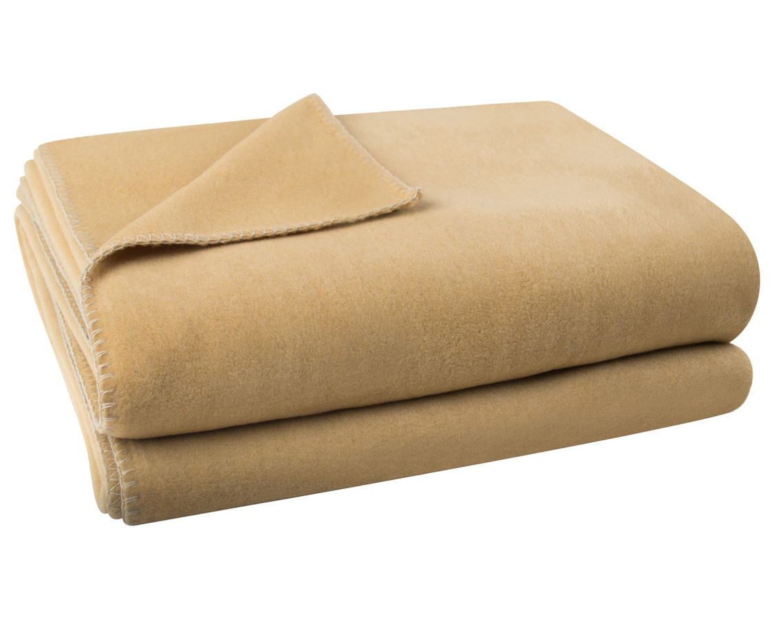 Zoeppritz Soft-Fleece Wohndecke 103291 in Schwarz und Beige, flauschig und Oeko-Tex Standard 100 zertifiziert - Bild 1