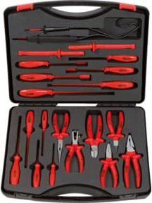 KS Tools Isolierter Werkzeugsatz aus Stahl, 20-teilig, rot - Bild 1