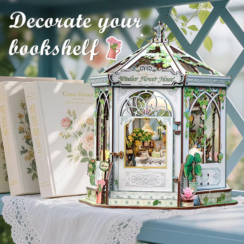 CUTEBEE Windsor Flower House Book Nook Kit, 3D-Gebäudemodell, Holz, ab 14 Jahren - Bild 2