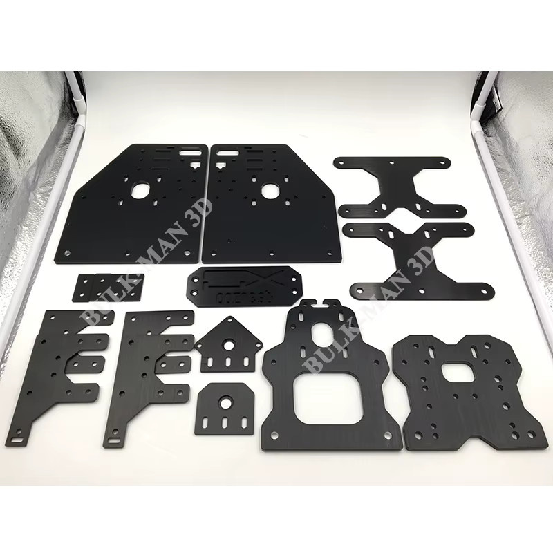 BulkMan 3D OX CNC-Fräser Set aus 6061-T5 Aluminium, 17-teiliges Set für mechanische Bauteile, 6 mm Dicke - Bild 2