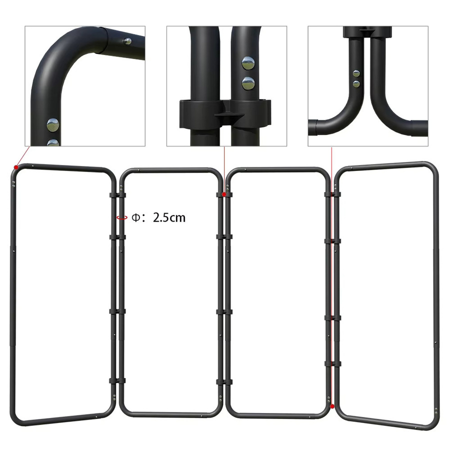 SH Fotohintergrund-Set mit Hintergrundständer in Grau und Grün, Maße: B: 240 cm, H: 400 cm, Hintergrundbildschirm: 2,35 x 3,6 m - Bild 4