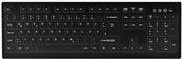 Active Key AK-C8100F-U1-B/US Membran-Tastatur in Schwarz mit US-englischem QWERTY-Layout und USB-A Anschluss, wischdesinfizierbar - Bild 1