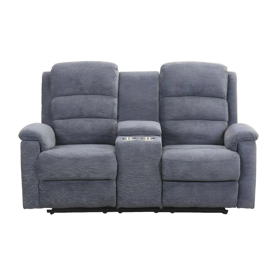 Vente-unique Relaxsofa Nevers in Grau mit Stoffbezug, Breite: 171 cm - Bild 2