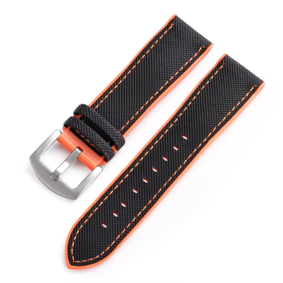 Uhrenarmband für MoonSwatch, Silikon, 20 mm, Schwarz, Unisex - Bild 3
