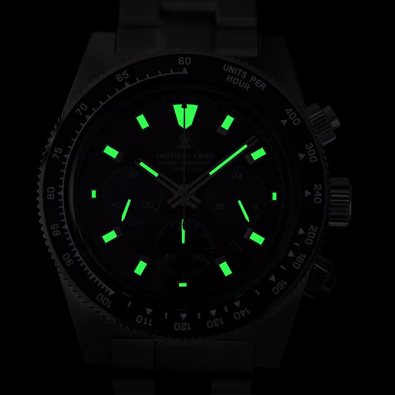 Tactical Frog Chronograph, Solar, Edelstahl, Saphirglas, Keramik, Herren - Bild 3