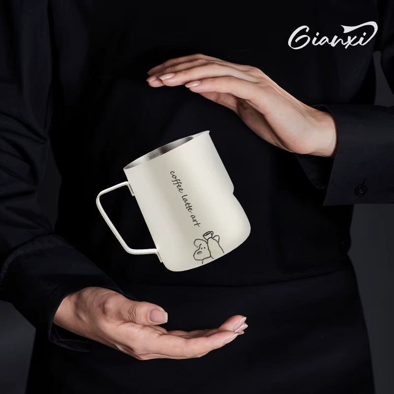 Gianxi Kaffeebecher aus Edelstahl 304 in Schwarz oder Weiß mit 350 ml Fassungsvermögen - Bild 6
