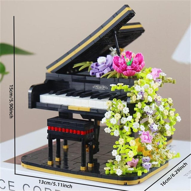 Wucifang Bags Traumhafte Blume Violine Mini Bausteine Set, ab 14 Jahren - Bild 1