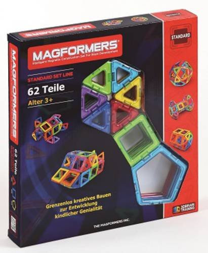 Magformers Standard Set 62-teiliges Magnetspiel für Kinder ab 3 Jahren - Bild 1