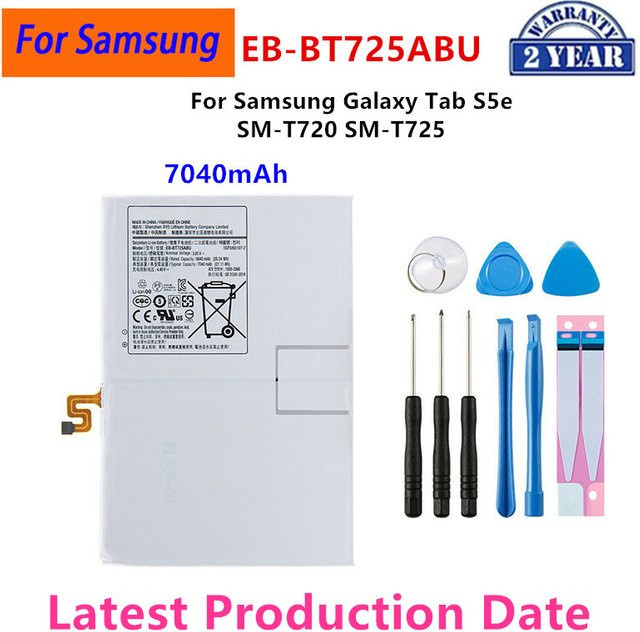 Samsung Akku EB-BT725ABU für Galaxy Tab S5e SM-T720 T725, Tab S3 T825, Tab S4 T835 und Galaxy Tab A T580 T585 T590 T595 Lithium-Ionen-Batterie - Bild 1