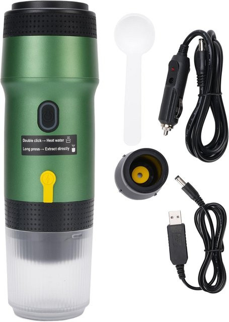 Tooarts Tragbare 3 in 1 Reise Kaffee Maschine aus 304 Edelstahl in Grau - Bild 1