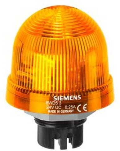 Siemens 8WD5320-5DD LED Signallampe Gelb Durchmesser: 7 cm, Höhe: 6,6 cm - Bild 1