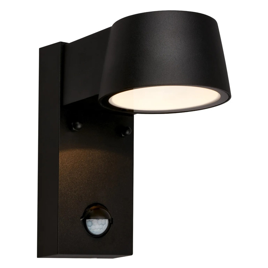 Telefunken LED-Outdoor-Wandleuchte aus Aluminium mit Bewegungsmelder und Dämmerungssensor, Schwarz, B/T/H: 16,5 x 9,5 x 15,5 cm - Bild 2