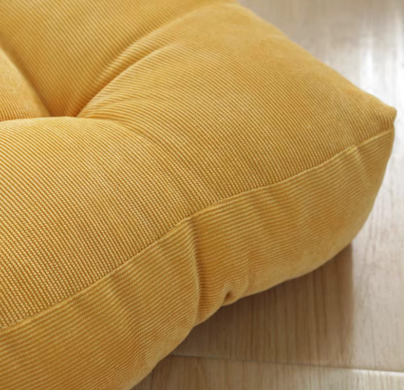 Inyahome Bodenkissen quadratisch grau verdickt für Meditation Yoga und Home Office - Bild 3