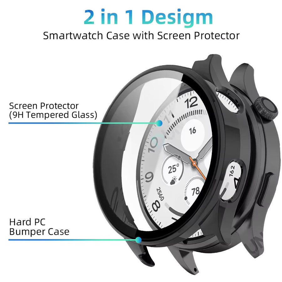 Xiaomi Schutzhülle für Xiaomi Watch 5, Schwarz, Transparent - Bild 2