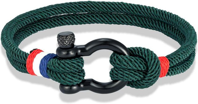 Armband Edelstahl, Schwarz, Unisex, 23cm - Bild 1
