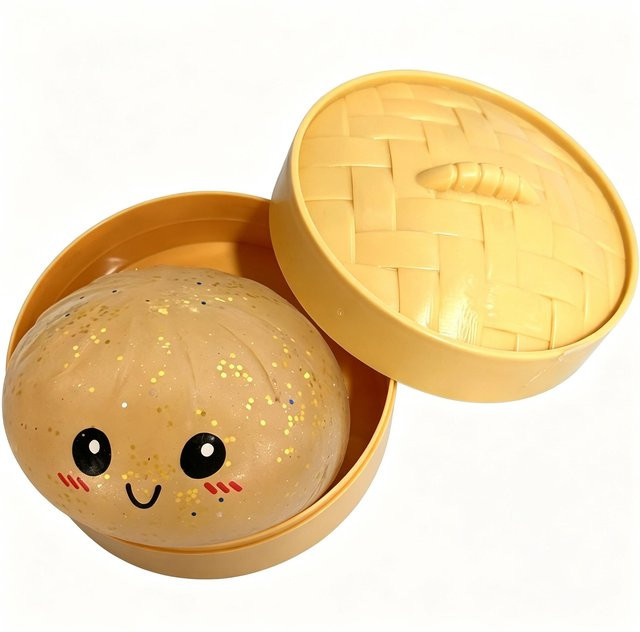 Binchi Outdoor Equipment Riesige Squishies Teigtaschen Brötchen Spielzeug, goldgelb - Bild 1