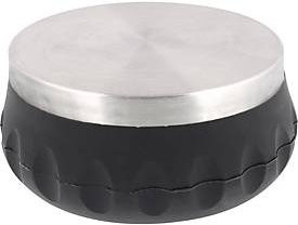 Wagner Bodentürstopper BIG DISK STEEL EH 5210 aus Zinkdruckguss in Schwarz/Silber, Durchmesser: 9,5 cm, Höhe: 4,3 cm - Bild 1