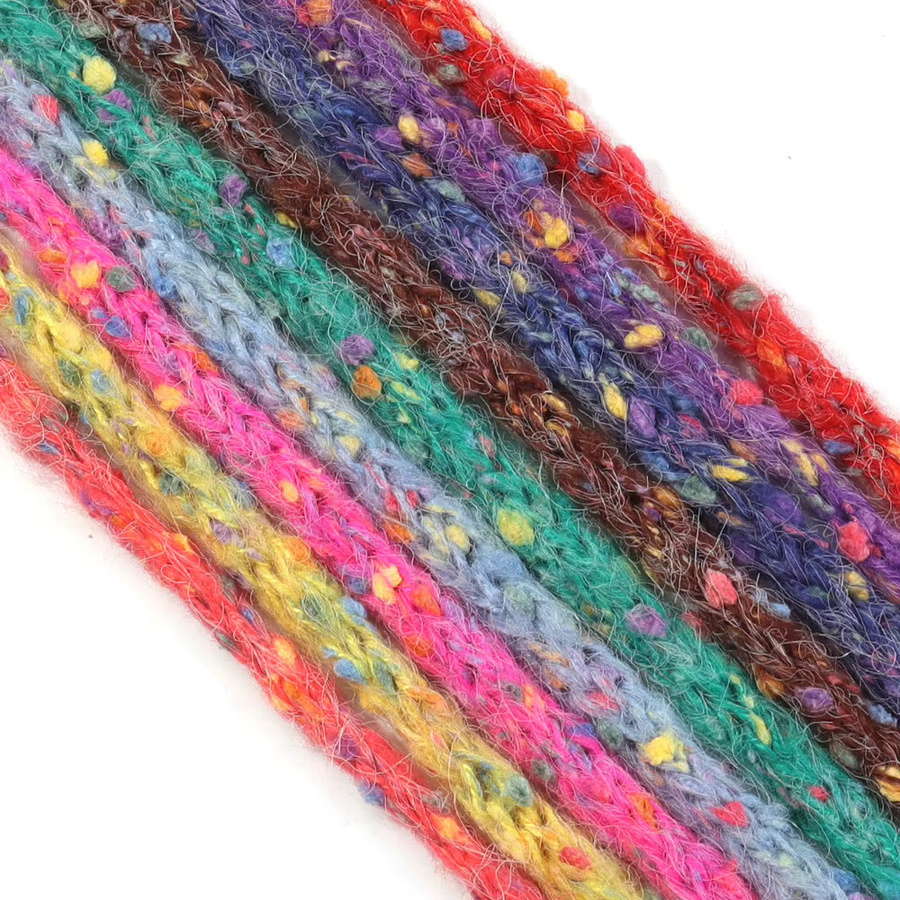 Buntes Dot Plüschband mit 1 cm Breite für DIY-Bastelarbeiten, Kleidung und Accessoires, Multicolour - Bild 2