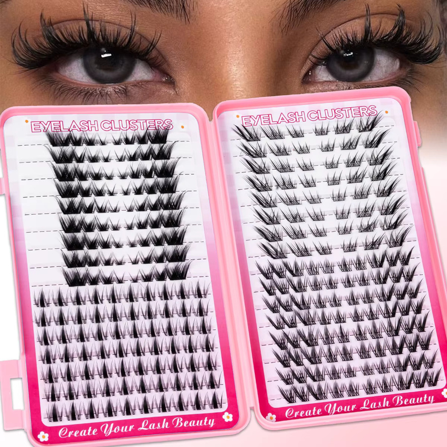 SEXYSHEEP Wimpern-Cluster-Set, Black, Natürlich, Unisex - Bild 2