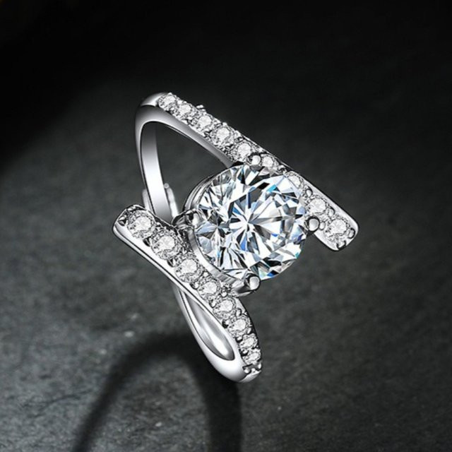 SAY Ring 925 Silber, Kristall, Damen - Bild 1