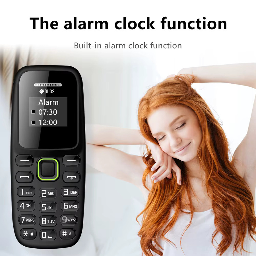 SERVO Mini-Handy mit Tasten in Weiß mit Bluetooth, Dual-SIM und Kamera als kompaktes Taschentelefon für Sport und unterwegs - Bild 6