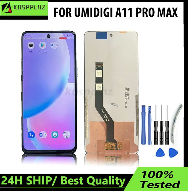 Umidigi A11 Pro Max LCD Display Touchscreen Baugruppe in Schwarz mit 6.8 Zoll - Bild 1
