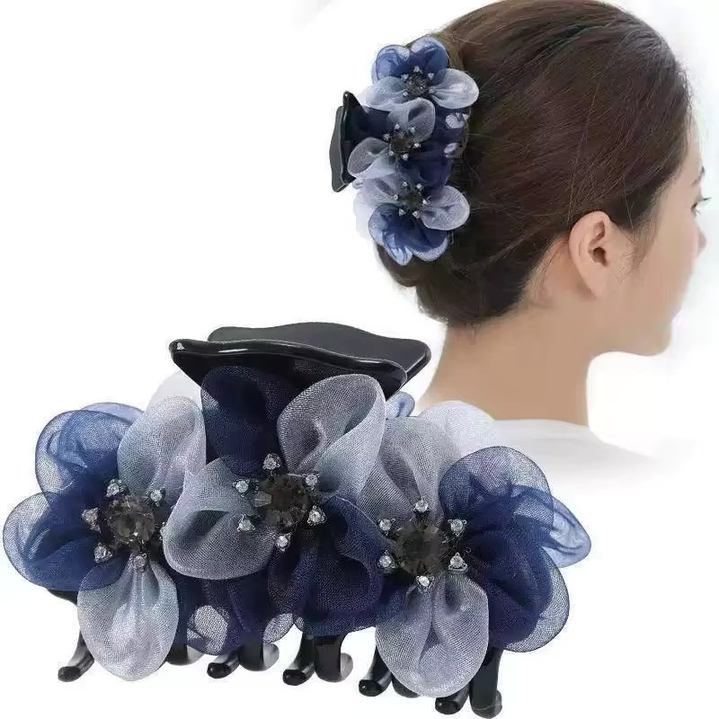 Haar Clip Blume, Strass, Damen - Bild 1