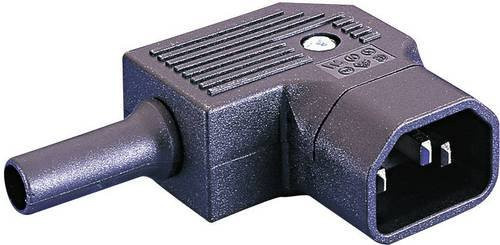Bulgin PX0686/SE Kaltgeräte-Steckverbinder PX Stecker gerade, 2 + PE Polzahl, 10 A, Schwarz - Bild 1