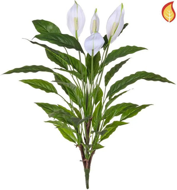 Künstliche Pflanze Spathiphyllum Tobias von Aplanta, Grün, Höhe: 80 cm - Bild 1