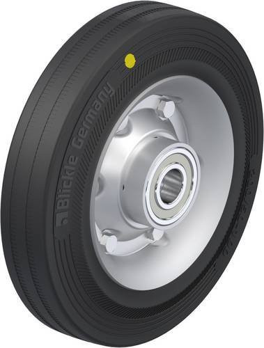 Blickle Schwerlast-Rad 23366V 200/20K-EL in Schwarz aus Stahl mit einem Durchmesser von 200 mm und einer Tragfähigkeit von 205 kg - Bild 1