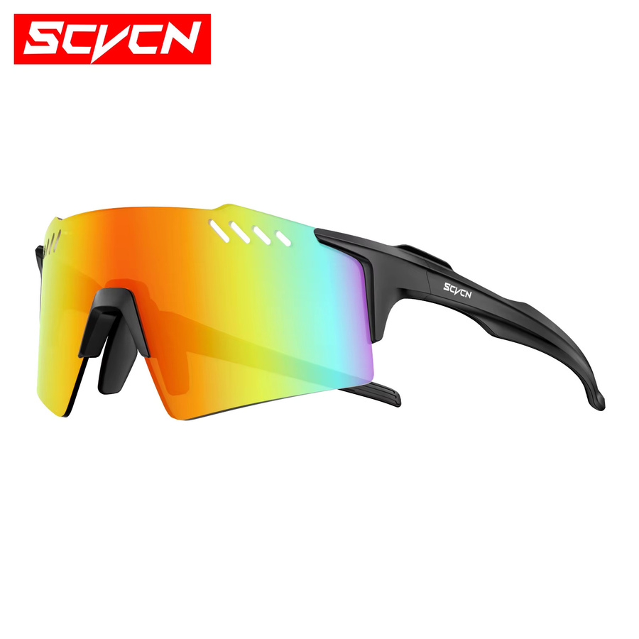 SCVCN Sportsonnenbrille, randlos, multicolor, Herren, Kunststoff - Bild 2