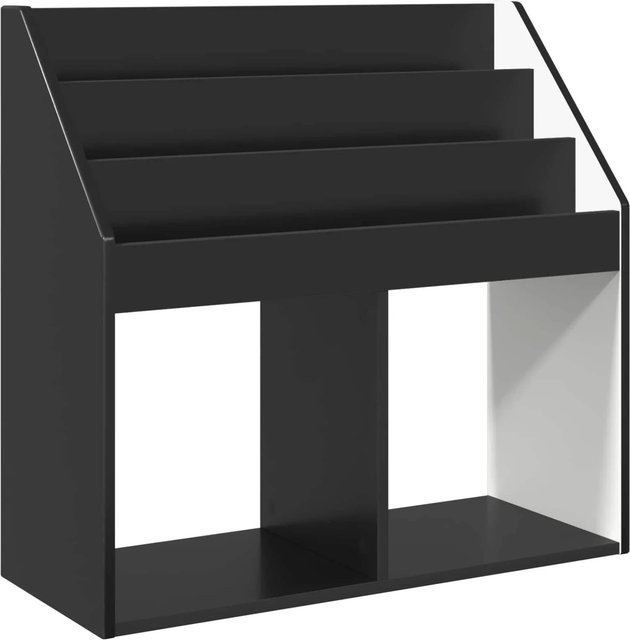 vidaXL Kinderregal in Schwarz aus Holzwerkstoff, B/T/H: 72,5 x 29,5 x 69 cm - Bild 1