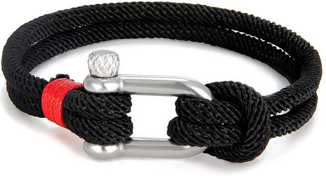 Rui Di Armband, Edelstahl, Schwarz, Unisex, 23cm - Bild 1