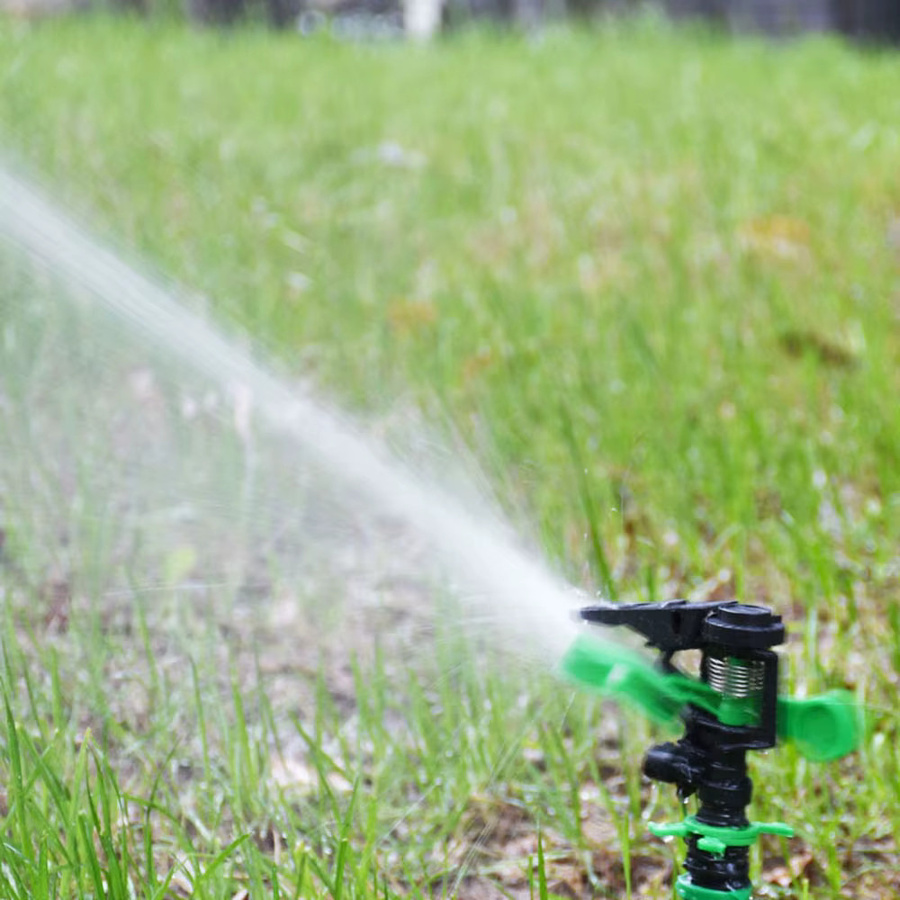 ZWDZJL 360 Grad drehbarer Rasensprinkler mit Düsenhalter-Anschluss und Kipphebel in Grün - Bild 2