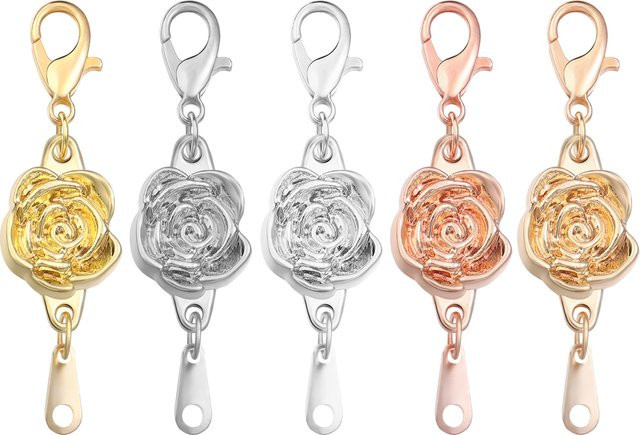 Louleur Magnetische Verschlüsse, Legierung, Rose, Karabiner Anschlüsse - Bild 1
