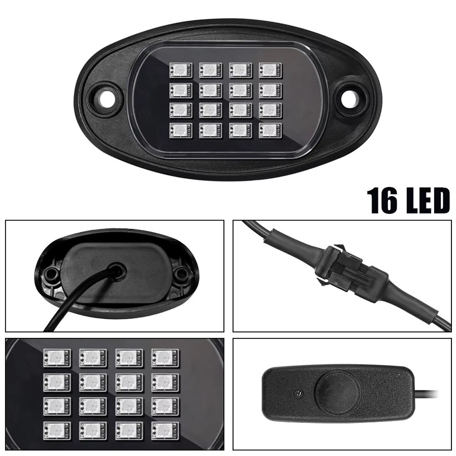 AINYSZIN RGB LED Auto Chassis Licht mit Bluetooth App-Steuerung und Musik-Sync für Jeep, Offroad-Fahrzeuge und Lkw, Multicolour - Bild 4