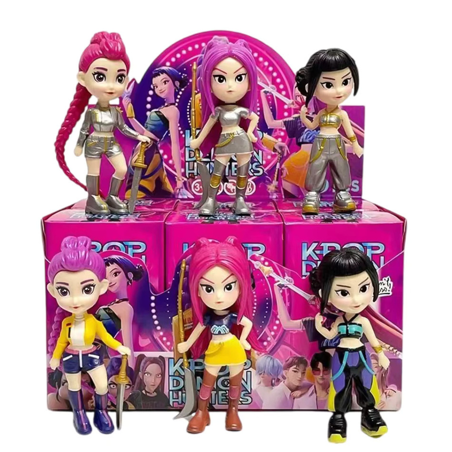 Bandai Anime K-Pop Girl Group Figuren, 6er-Set, 10cm, Actionfiguren - Bild 2