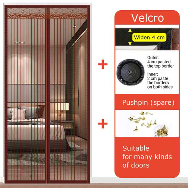 Sufdarj Home Textiles Magnetisches Moskitonetz als Fliegengitter Türvorhang mit automatischem Verschluss, B: 100 cm, H: 210 cm - Bild 7